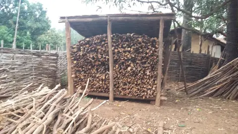 वग़्किङ तासनद सापा  A shed for firewood